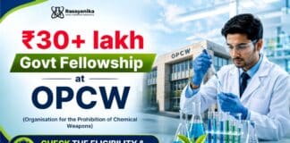 Govt Fellowship 2026 | OPCW Research Fellowship – Apply Now