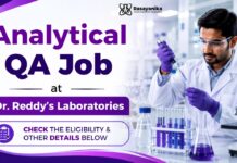 Analytical QA Job at Dr. Reddy’s Lab | Chemistry Graduates Apply Now Analytical QA at Dr Reddy's Laboratories | Apply Now