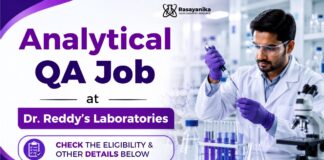 Analytical QA at Dr Reddy's Laboratories | Apply Now