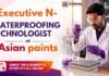 Asian Paints Hiring Executive Roles | Chemistry Graduates Apply Now Chemistry Job at Asian Paints | Waterproofing Executive Role