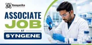 Associate Job at Syngene | Chemistry Jobs in Bangalore Associate Job at Syngene in Bangalore for candidates exploring Chemistry Jobs and Syngene Careers