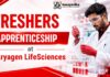 Chemistry Freshers Apprenticeship at Aragen Life Sciences | Attend the Walk-In Chemistry Freshers Job at Aragen | Freshers Apprenticeship Role