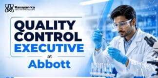 MSc Chemistry Jobs at Abbott | Quality Control Executive