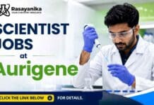 Scientist Jobs at Aurigene | Medicinal Chemistry Jobs Apply Now Apply for Scientist Jobs at Aurigene. Explore Medicinal Chemistry Jobs for M.Sc./Ph.D. Organic Chemistry professionals. Apply now.