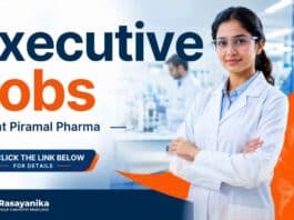 Executive Jobs at Piramal for B.Sc. and M.Sc. Chemistry professionals in Production