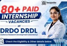 Paid Internship at DRDO DRDL | Walk-In at Hyderabad