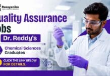 Quality Assurance Jobs at Dr. Reddy’s | Chemistry Graduates Apply Now! Quality Assurance Jobs through Dr. Reddy's Careers for Analytical Chemistry Jobs candidates in Baddi