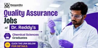 Quality Assurance Jobs through Dr. Reddy's Careers for Analytical Chemistry Jobs candidates in Baddi
