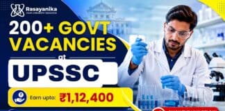₹1,80,000 Salary Multiple Govt Vacancies at UPSSSC for Chemistry Candidates Multiple govt vacancies at UPSSSC offer 208 posts with chemistry jobs eligibility. Check qualifications, salary