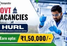 HURL Careers 2026 announces Multiple Govt Vacancies across Executive, Non-Executive and FTC positions for eligible professionals seeking PSUs jobs.
