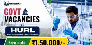 ₹1,50,000/- Salary | Multiple Govt Vacancies at HURL | Apply Now HURL Careers 2026 announces Multiple Govt Vacancies across Executive, Non-Executive and FTC positions for eligible professionals seeking PSUs jobs.