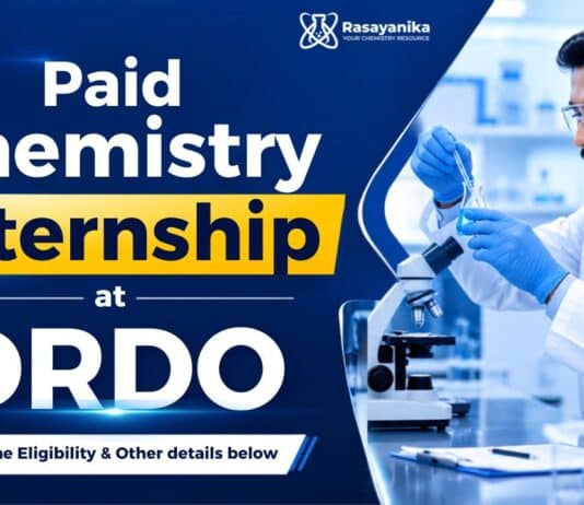 Paid Internship in Delhi at DRDO | Apply Now for a Chemistry Internship