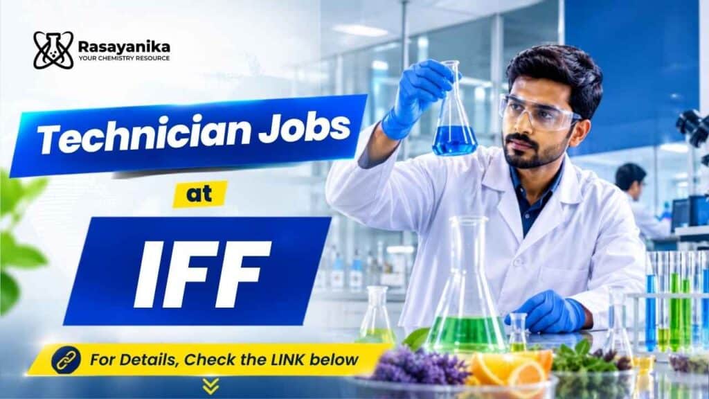 Technician Jobs at IFF | Chemistry Jobs in Mumbai