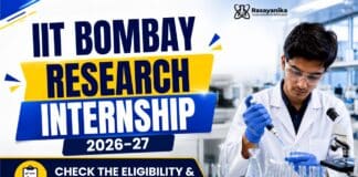 IIT Bombay Research Internship Awards 2026-27