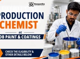 Production Chemist Job at  GDB Paint & Coatings | Apply Now