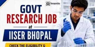 IISER Bhopal Project Position: Chemistry Job