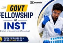 Govt Research Fellowship at INST Mohali | Apply Now