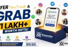 Refer Max Friends & Grab ₹1 Lakh+ Worth Gifts! Refer Max Friends & Grab ₹1 Lakh+ Worth Gifts!