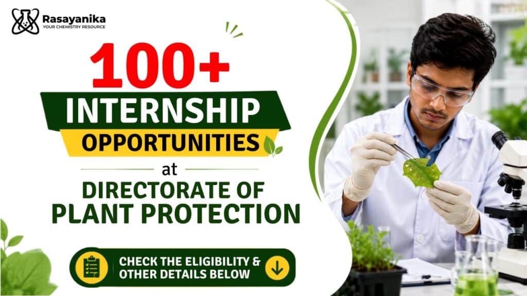 100+ Internship Opportunities at the Directorate of Plant Protection