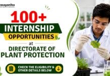100+ Internship Opportunities at the Directorate of Plant Protection Govt Internship Opportunities at DPPQ&S for Chemistry Graduates | Apply Now