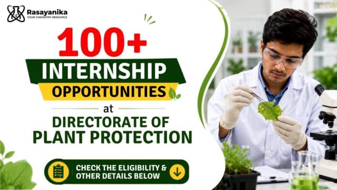 Govt Internship Opportunities at DPPQ&S for Chemistry Graduates | Apply Now Govt Internship Opportunities at DPPQ&S for Chemistry Graduates | Apply Now
