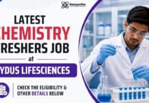 BSc Chemistry Freshers Job at Zydus | Attend the Walk-In Interview