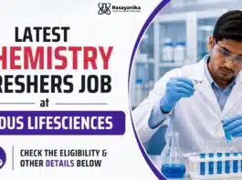 BSc Chemistry Freshers Job at Zydus | Attend the Walk-In Interview