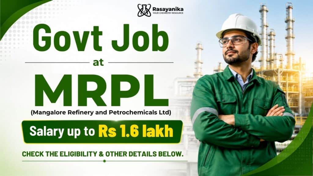 Rs 1.6 lakh Salary Govt Job at Mangalore Refinery and Petrochemicals Ltd | Apply Now