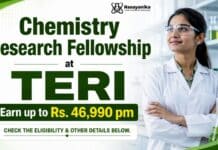TERI JRF Recruitment 2026 | Earn up to ₹46,990/-