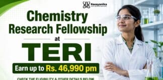 TERI JRF Recruitment 2026 | Earn up to ₹46,990/-