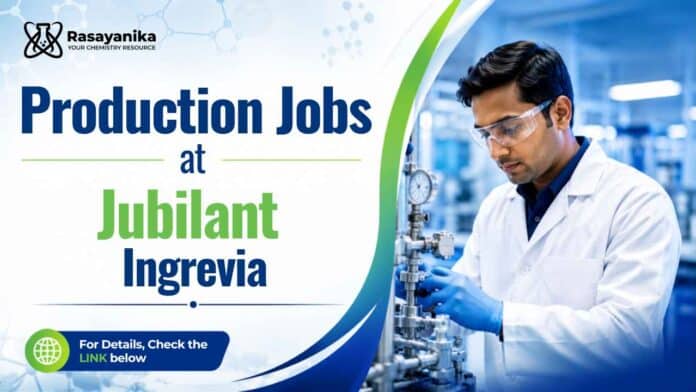 Explore Production Jobs at Jubilant Ingrevia for Executive Production. Check eligibility, experience and Chemical Engineering Jobs details.