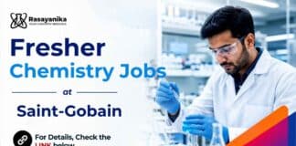 Fresher Chemistry Jobs at Saint-Gobain | R&D Jobs | Apply Now Fresher Chemistry jobs at Saint-Gobain in Chennai. Apply for Research Engineer 1 and discover R&D Jobs for candidates.
