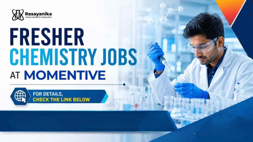 Fresher Chemistry Jobs at Momentive | Research Assistant Jobs
