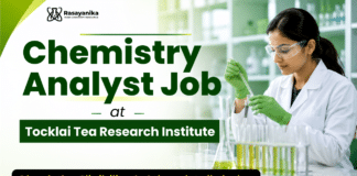 Chemistry Analyst Job at Tocklai Tea Research Institute