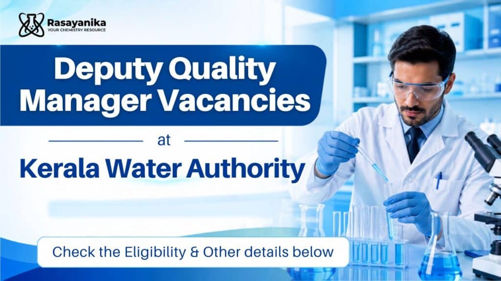 Govt Quality Manager Vacancy at Kerala Water Authority | Apply Now