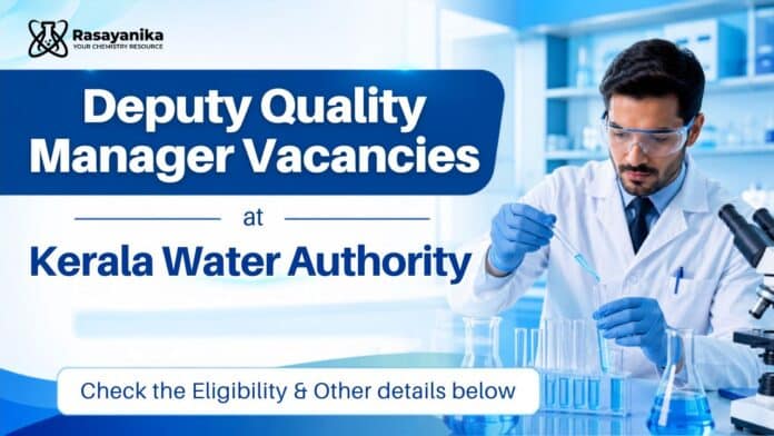 Kerala Water Authority jobs: Quality Manager Vacancy Kerala Water Authority jobs: Quality Manager Vacancy