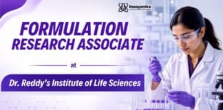 Research Associate Jobs at Dr Reddy's Institute of Life Sciences