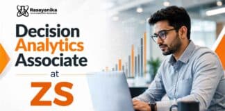 ZS chemistry jobs: Apply for a Decision Analytics Associate role in Gurgaon or Pune for pharmaceutical CMC analytics.