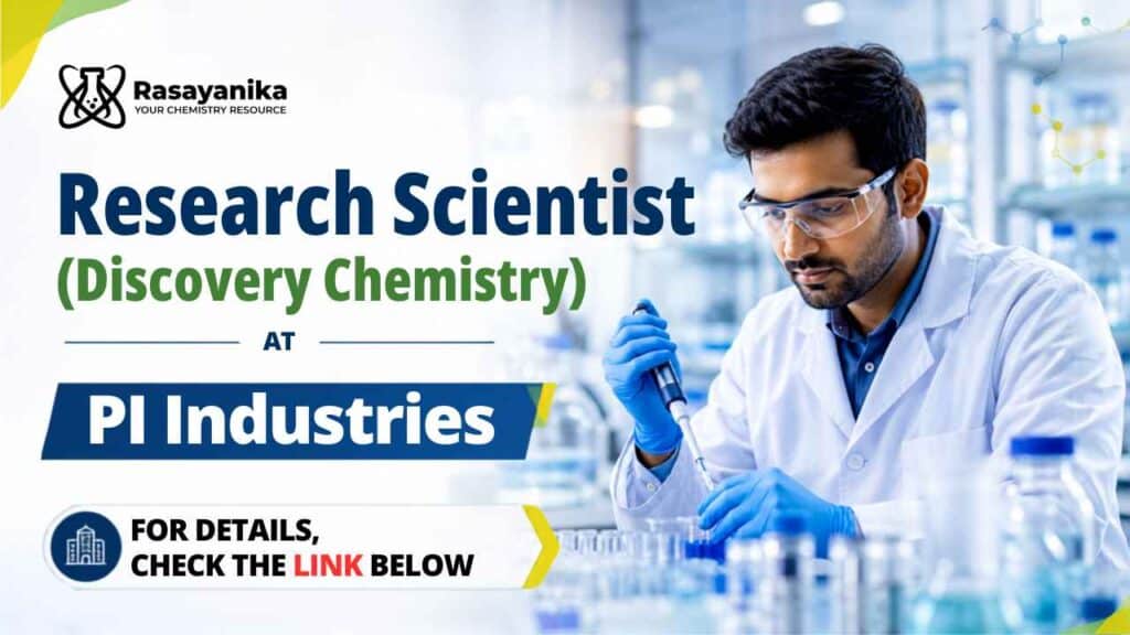 PI Industries Jobs: Research Scientist Discovery Opportunity for Chemists | Apply Now