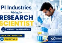 Research Scientist Jobs at PI Industries | Apply Now Research Scientist Jobs at PI Industries Careers for M.Sc and PhD Chemistry candidates