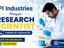 Research Scientist Jobs at PI Industries Careers for M.Sc and PhD Chemistry candidates