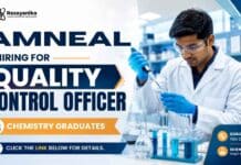 Quality Control Officer jobs at Amneal | Chemistry Jobs | Apply Now Quality Control Officer at Amneal Careers for M.Sc. Chemistry candidates in Visakhapatnam