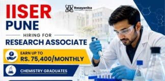 Apply for Research Jobs at IISER Pune. Attend the Walk-in interview for the Research Associate