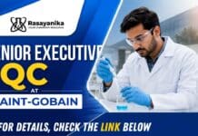 Explore Quality Control Jobs through Saint-Gobain Careers with a Senior Executive QC opportunity in Bharuch, Gujarat.