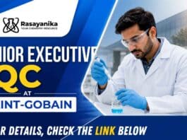Explore Quality Control Jobs through Saint-Gobain Careers with a Senior Executive QC opportunity in Bharuch, Gujarat.