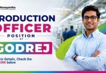 Production Officer jobs at Godrej Industries, Mumbai: check eligibility, responsibilities, safety requirements and application details.
