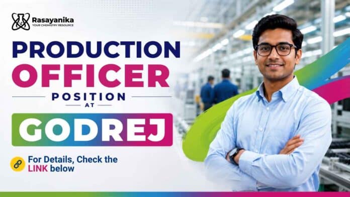 Production Officer jobs at Godrej Industries, Mumbai: check eligibility, responsibilities, safety requirements and application details. Production Officer jobs at Godrej Industries, Mumbai: check eligibility, responsibilities, safety requirements and application details.