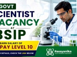 Govt Vacancy at BSIP for Scientist Job. Check qualifications, Research Jobs, application details, dates and palaeosciences careers today.