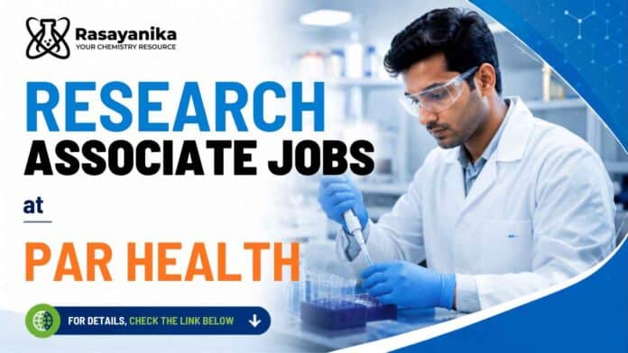 Explore Research Associate jobs at Par Health for Chemistry postgraduates with experience in analytical support, API and impurity analysis. Explore Research Associate jobs at Par Health for Chemistry postgraduates with experience in analytical support, API and impurity analysis.