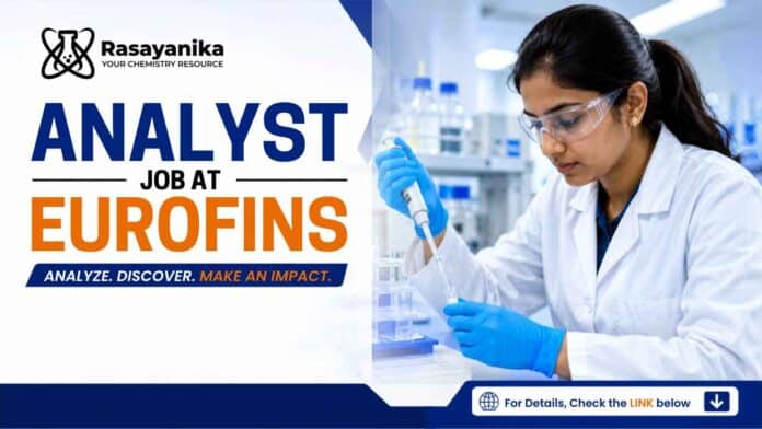 Eurofins analyst job in Navi Mumbai for Proximate Analysts skilled in GC-FID, fatty acid analysis, method validation, and reporting. Eurofins analyst job in Navi Mumbai for Proximate Analysts skilled in GC-FID, fatty acid analysis, method validation, and reporting.